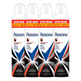 Kit Desodorante Rexona Antibacterial E Invisible 250 Ml C/4