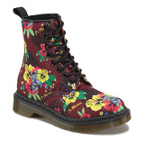 Dr Martens Bota Dama Castel Cherry Hawaiian Punk Canvas Sil