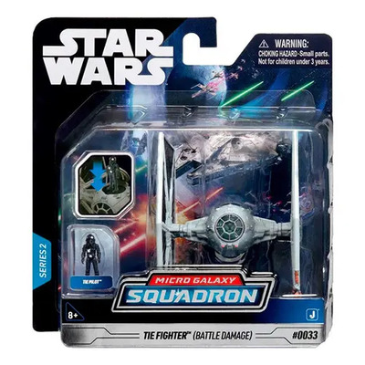 Star Wars Tie Fighter Daño de Batalla Nave Micro Galaxy Squadron | Meses sin interés