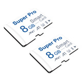 Tarjeta De Memoria Super Pro Micro Sd U3 V10 Blanca De 8 Gb,