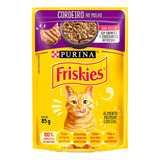 Friskies Sachês Para Gatos Adultos Sabor Cordeiro 85g