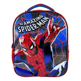 Mochila Pequeña Preescolar Ruz Marvel Spiderman Hombre Araña 174584 Coleccion Fled