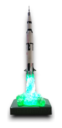 Lampara Saturn V Cohete Rgb Conexion Usb