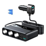 Adaptador De Cargador De Coche Usb De Carga Rápida 12v/24v U