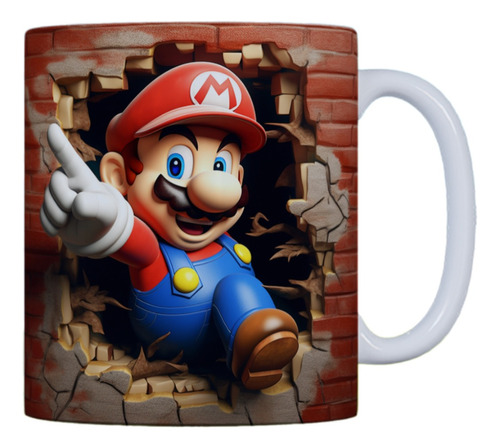 Taza Ceramica Sublimada Personalizada Regalo Mario Bross #86