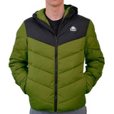 Campera Abrigo Kappa Banda Amarit Capucha Hombre Original