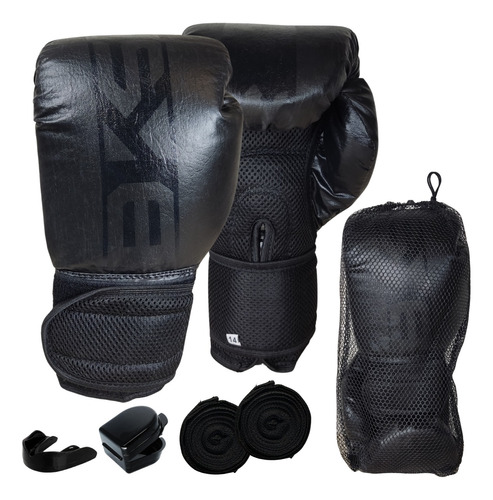 Kit Boxe Muay Thai Luva Bandagem Bucal Feminino Profissional