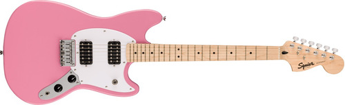 Guitarra Eléctrica Squier Sonic, Mustang Hh, Flash Pink Color Rosa Material Del Diapasón Maple Orientación De La Mano Diestro