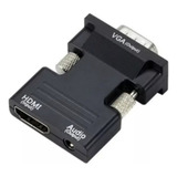 Adaptador Convertidor Hdmi A Vga - Hdmi Hembra / Vga Macho