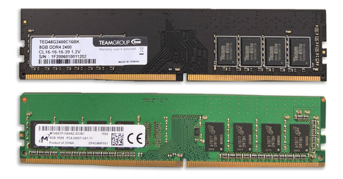 Teamgroup 8gb Ram X 2 Unidades Ted48g2400c16bk