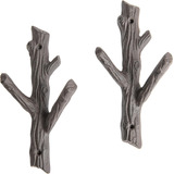 - Juego De 2 Ganchos Decorativos Ramas De Árbol, 3 Gan...