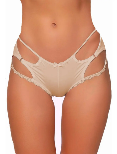 Lenceria Sexy Para Mujer Tanga De Tiras Arnes Beige 691 | Meses sin interés