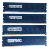 Memória 32gb Ddr3 1600 Mhz Pente 4x8gb Desktop Computador