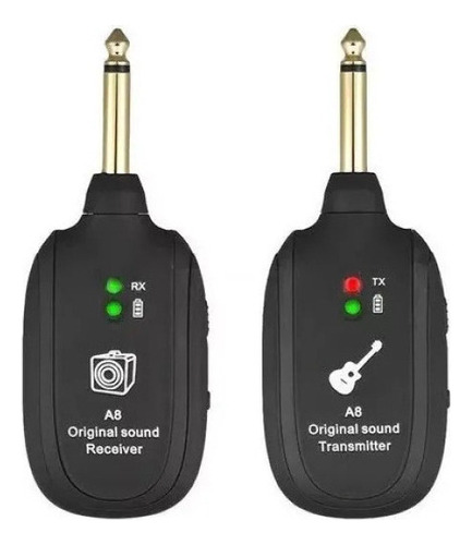 Sistema Adaptador, Transmisor, Receptor, Guitarra Inalámbric