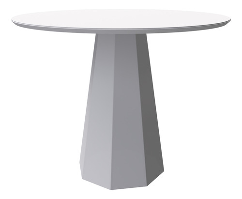 Mesa Jantar Isis Off White 100x100cm Para 4 Cadeiras N Ceval