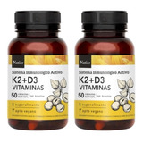 Kit X2 Vitamina K2 + D3 Natier X50 Capsulas