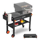 Mesa De Parrilla Portatil Para Exteriores, Carrito Plegable