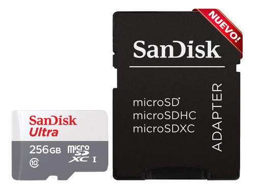 Memoria Micro Sd 256gb Sandisk Full Hd Clase 10 Celular