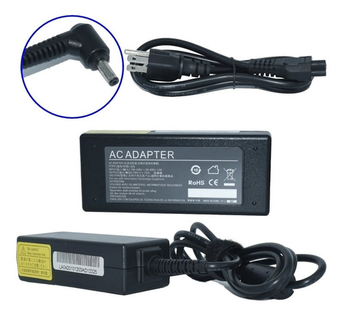 Cargador 19v 1.75a Para Asus Vivobook F201e F202e Q200e Seri