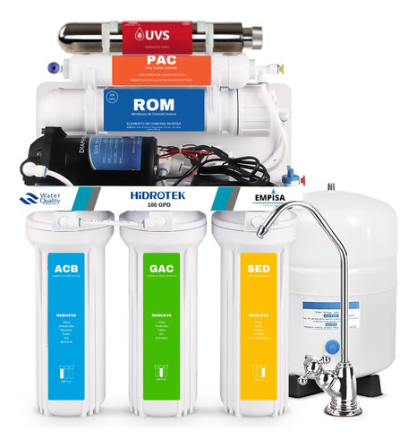 Sistema De Filtracion De Agua De Osmosis Inversa 6 Etapas Uv