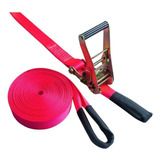 Kit Slackline Pink 15 Mts + Catraca, Esportes, Aventura