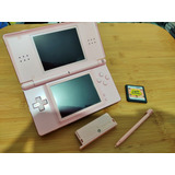 Consola Nintendo Ds Lite Rosa + Juego Ds