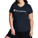 Camiseta Vapor Cotton V-neck Tee, Champion, Mujer