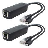 Divisor Poe Gigabit De 5 V, Paquete De 2 Unidades, Usb C, Ad