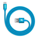 Cable Micro Usb Sentey Ls-6722 1m Azul Mallado