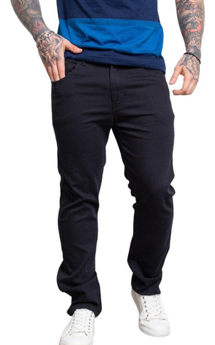Pantalon Semi Elastizado Negro Art163