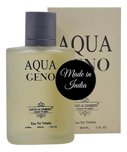 Perfume Hombre Aqua Geno Clasico 100ml Alternativo India