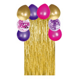 Arco De Globos Con Cortina 1x2 Mts (fiesta Girl) 