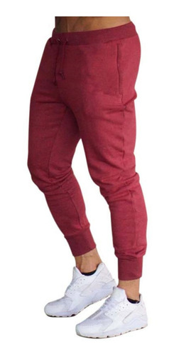 Pantalones Jogger Hombre Gym Slim Entubado Deportivo Moda De