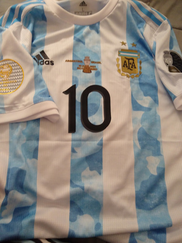 Camiseta Argentina Final Copa América 2021. Messi 10