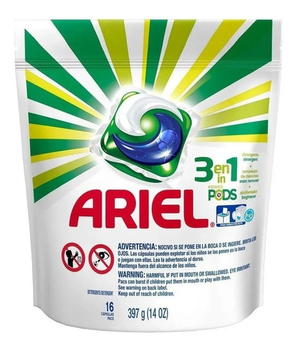 Sabão Em Cápsula Ariel Power Pods Pouch 397g Importado Usa