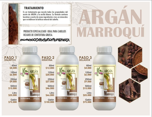 Marroquí Argan Keratina + 24 Am