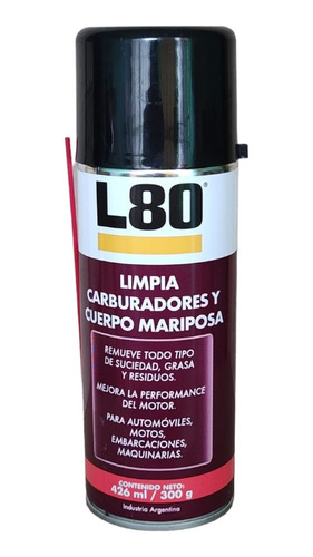 L80 Limpia Carburador Y Cuerpo Mariposa X 426 Antes W80