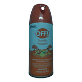 Repelente Off Aerosol Naranja Family 170ml 12u