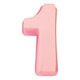 Forma Silicone Para Bolo Em Formato De Números -mêsversario Cor Rosa-1