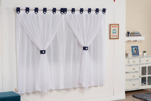 Cortinas Promoção Quarto Do Bebê Várias Cores Forro Algodão 