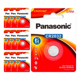 10 Baterias Cr 2032 Panasonic (10 Cartelas)