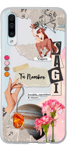 Funda Para Galaxy Mujer Signo Zodiaco Sagitario Con Nombre