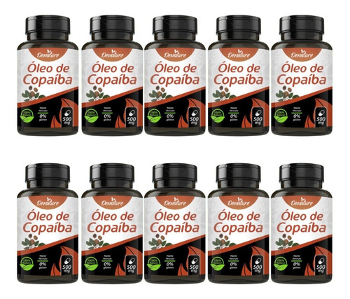 Óleo De Copaíba 500mg 100 Cáps Denature - 10 Frascos Atacado