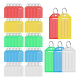 Paquete De 100 Etiquetas De Plástico Para Llaves, Etiquetas 