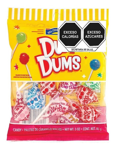 Paletas Caramelo Dum Dums Sabores Surtidos Importadas 85gr