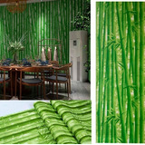 Papel De Colgadura Vinilo Decorativo Bambu 10 M X 45 Cm