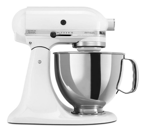 Batidora Kitchenaid 4,8 Lts Blanca Rksm150psrwh Color White Frecuencia 50 Hz X 60 Hz