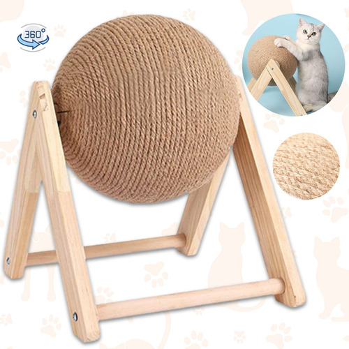 Accesorio Rascador Pelota Para Gatos Cat Scratcher De Onda