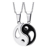 Collar Yin Yang Acero Inoxidable (2 Piezas)