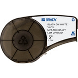 Etiqueta Brady M21-500-595-wt, Negro En Blanco, 0.5 X16 Ft.